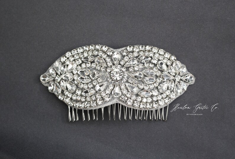 Wedding Hair Comb 44 Rhinestone Hairpiece Pearl and Rhinestone Hair Accessory Bridesmaid Bridal Headpiece