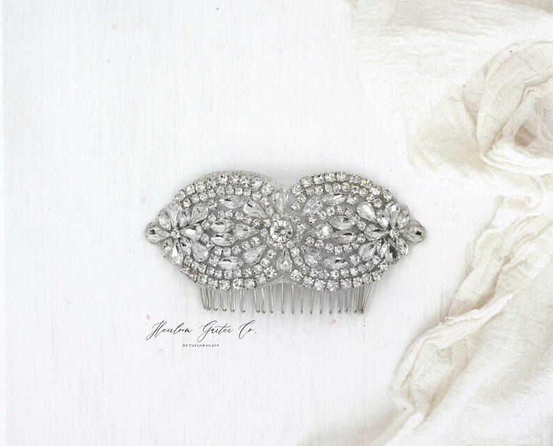 Bridal Headpiece Bridesmaid Hair comb 44 Pearl and Rhinestone Wedding Hair Comb Hair Tiara Hair Jewelry Rhinestone Hairpiece