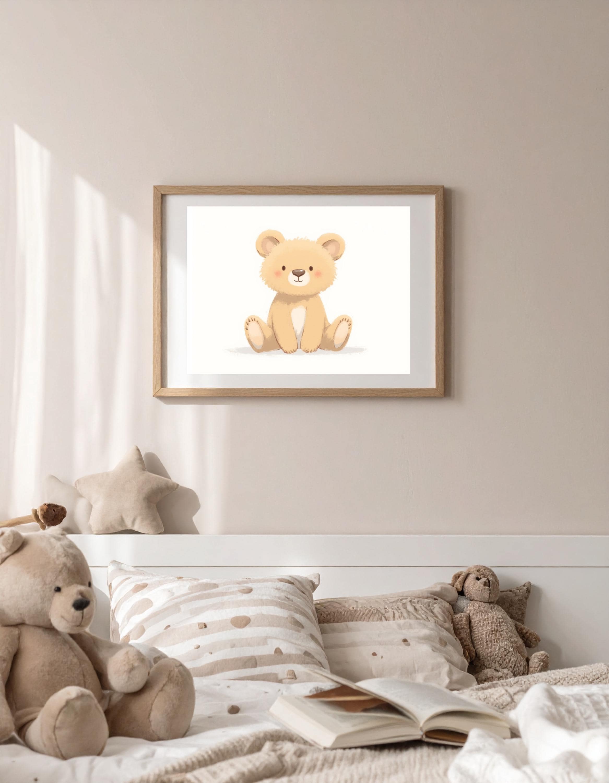 Woodland Nursery Wall Art Set of 3, Neutral Baby Room Decor, Fox Bear ...