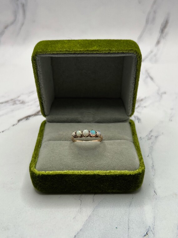 Antique Multi-Stone Opal Ring - image 2
