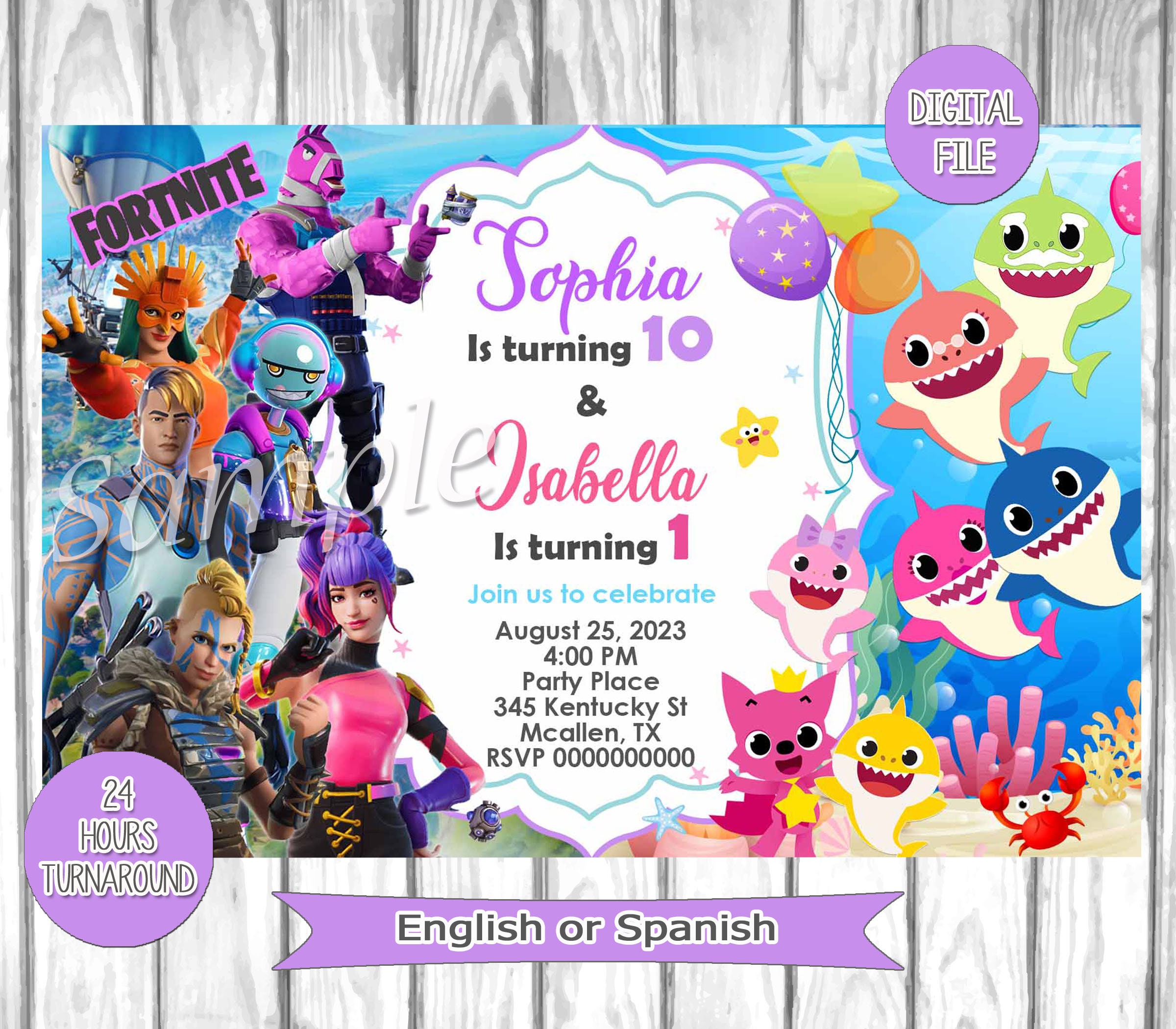 Sibling invite, sibling invitation, invitacion doble tema, invitacion para  hermanos, fiesta de cumpleaños doble, image size:2400x2100