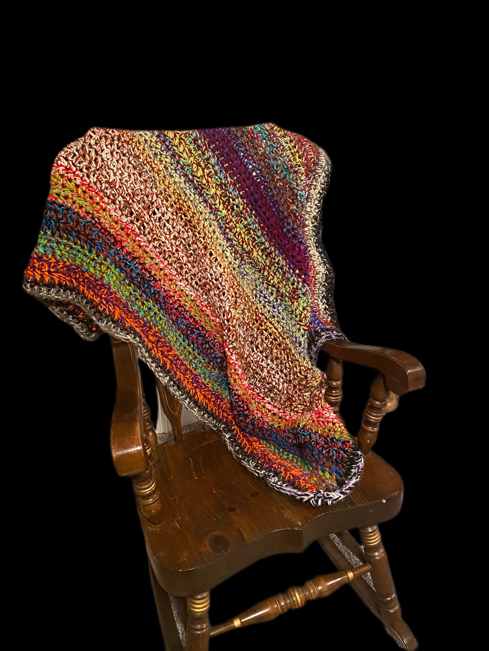 Handmade Crochet Afghan Aka ugly Blanket ready to Etsy