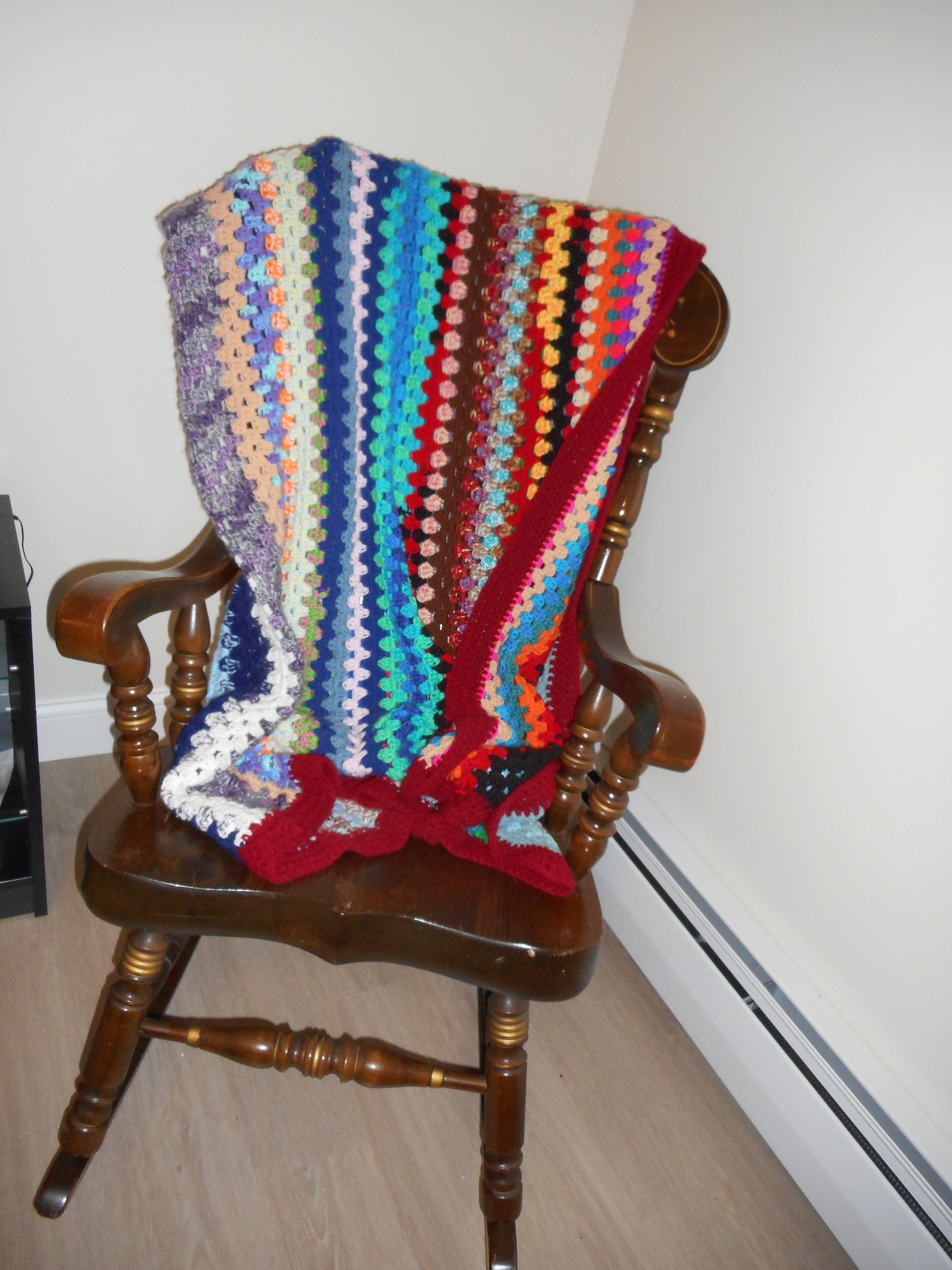 Handmade Crochet Afghan aka Ugly Blanket ready to Etsy