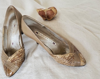 Vintage Paolovico-slangenleer hakken, maat 5