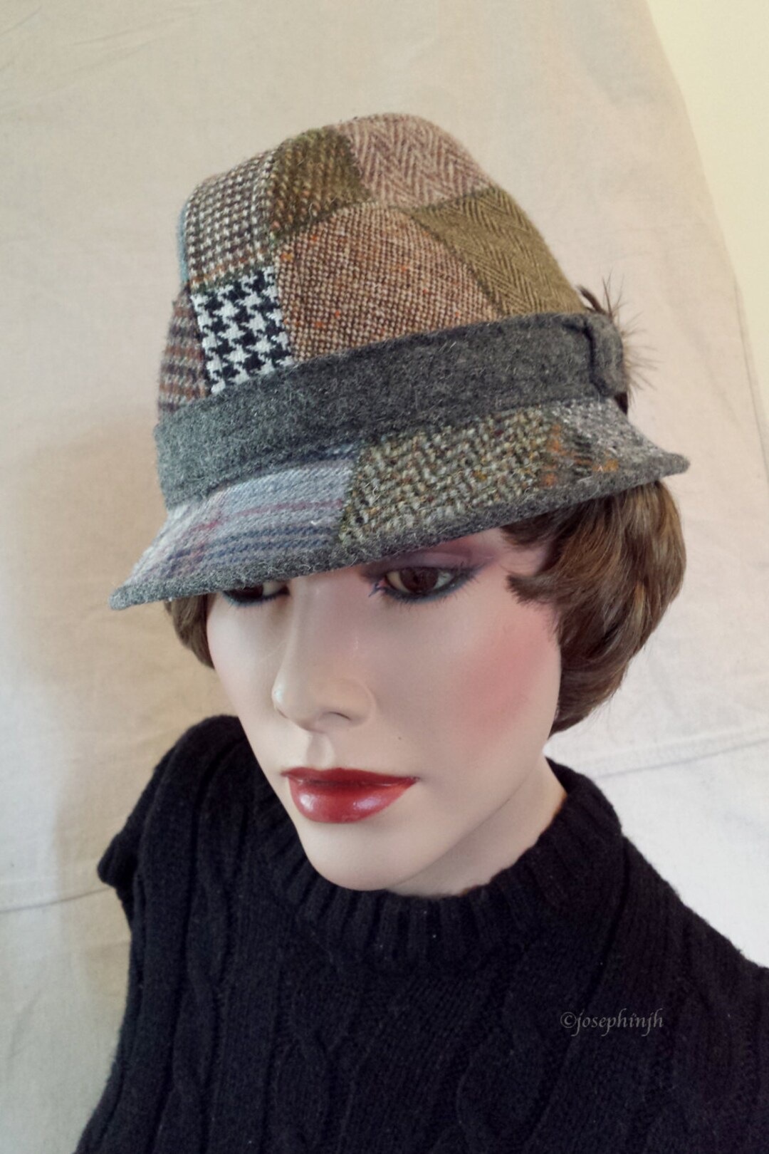 Vintage Failsworth Forester Patchwork All Wool Hat Made in England - Etsy