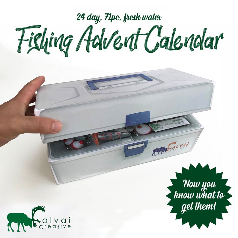Fresh Water Fishing Tackle Advent Calendar Etsy