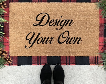 Design Own Doormat Etsy