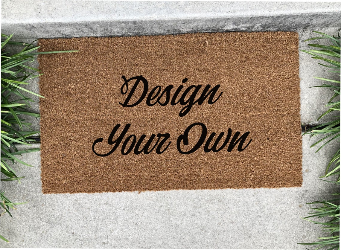 Design your own doormat Personalized doormat Housewarming Etsy