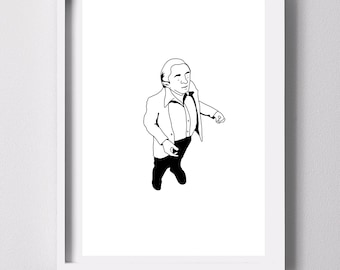 Twin Peaks Art Print, cartel de David Lynch, arte de pared minimalista, cartel imprimible, diseño minimalista, ilustración inspirada en Twin Peaks,