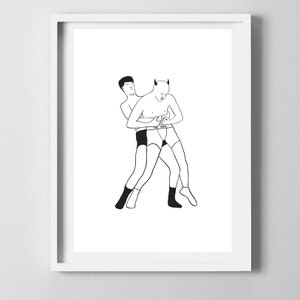 Beat the devil | Affirmation Print | Positive Vibes poster | The Devil Print | Funny illustration print | Minimalist Wall Art | Humour Print