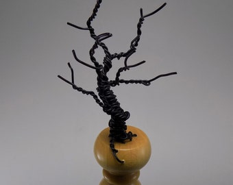 Wein Flasche Stopper - Holz Stopper - Ahorn Holz Flasche Stopper - Draht Baum - einzigartig