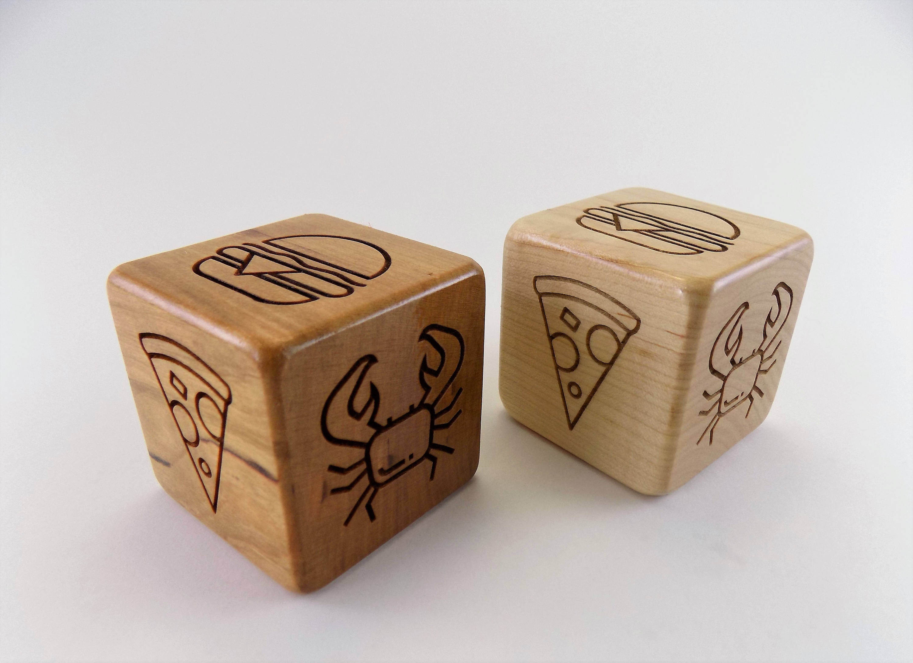 DieCider Food Dice Wood Dice Dinner Dice Food Decider Etsy