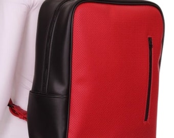 Red + Black LOVE Tennis Backpack