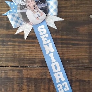 Personalized Photo Button with Single Ribbon