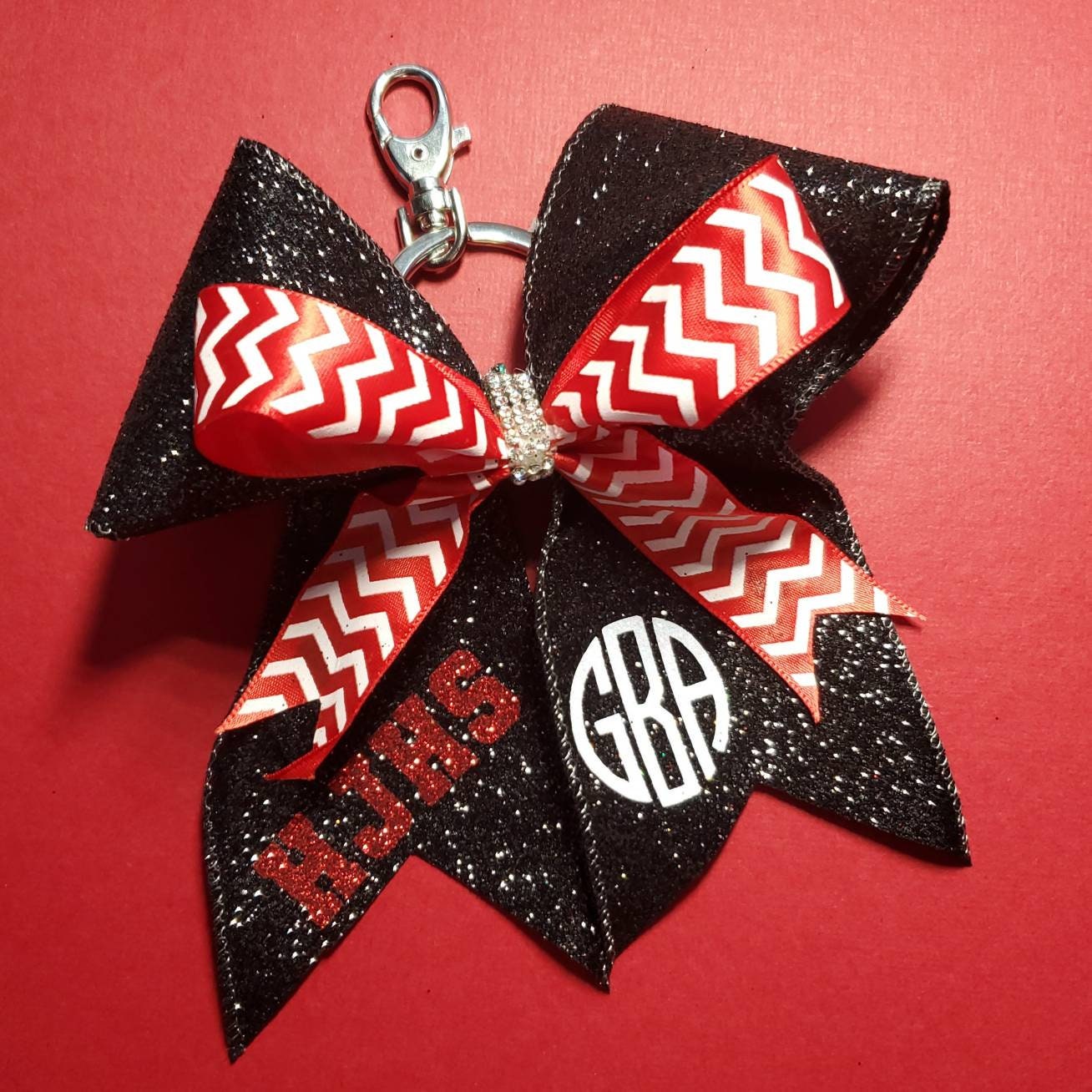 Personalized Team Cheer Bow Keychain Etsy Ireland