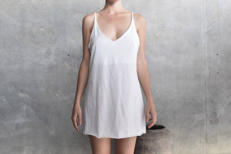 100 cotton slip dress