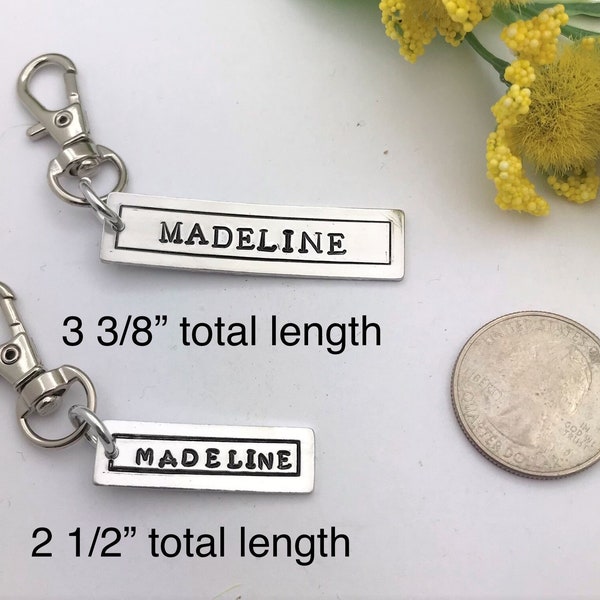 Name Zipper Pull Etsy