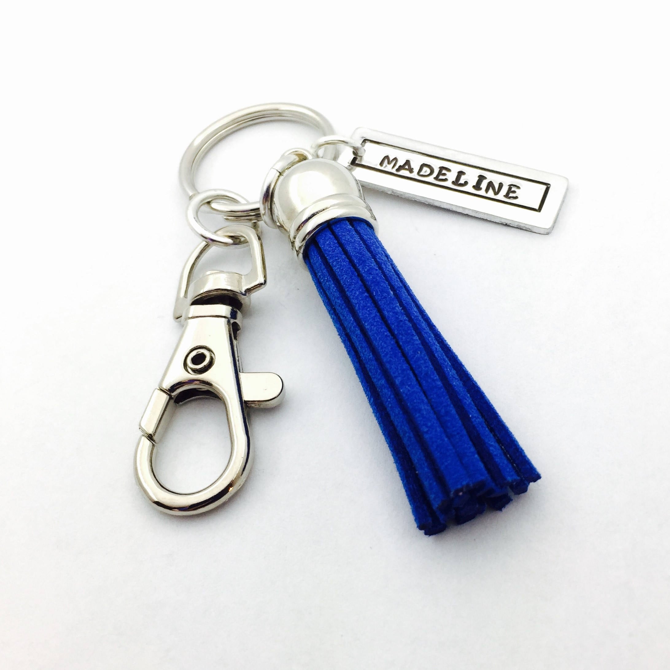 Tassel Key Chain Zipper Pull Name Tag Back Pack Key Fob Etsy