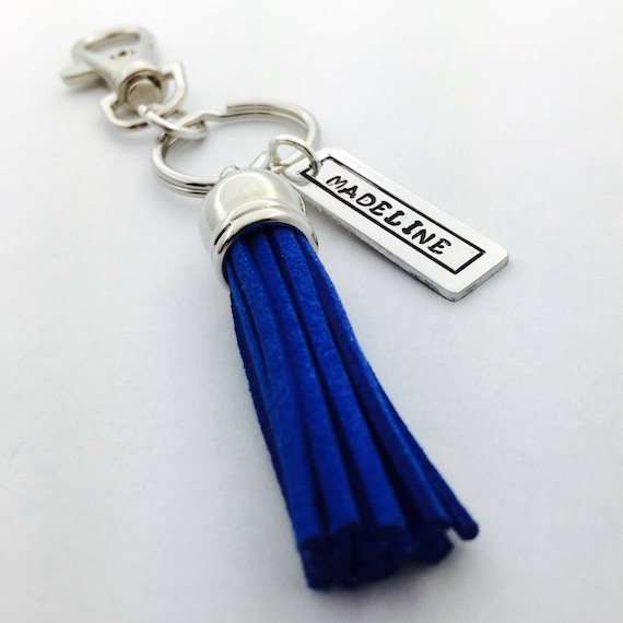 Tassel Key Chain Zipper Pull Name Tag Back Pack Key Fob Etsy