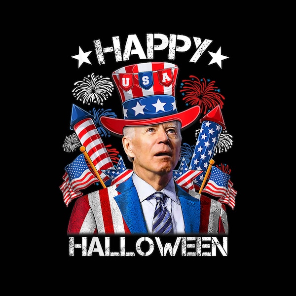 Joe Biden Confused Png, Funny Joe Biden Happy Halloween Png, 4th of July Png, Anti Joe Biden Png