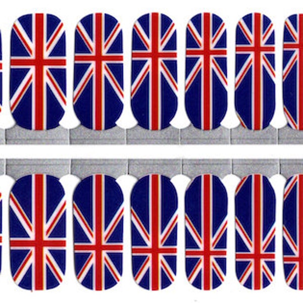 Wraps pour vernis à ongles Union Jack