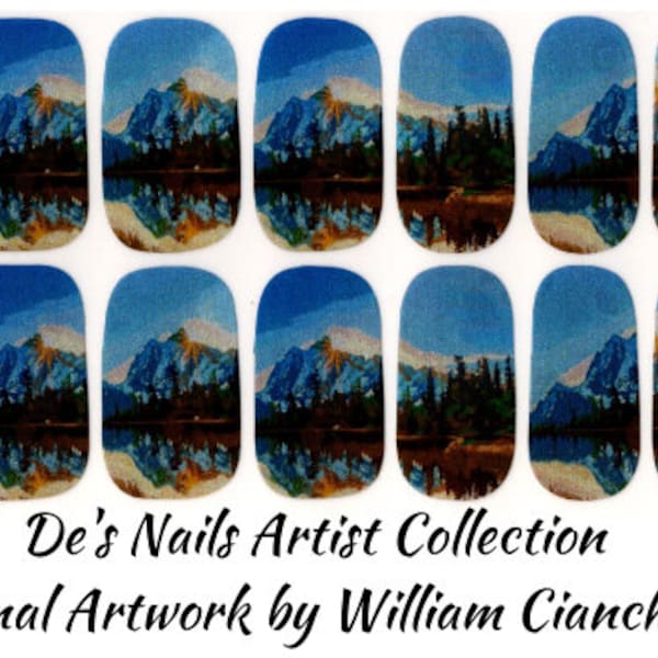 Mirror Mirror on the Wall - De’s Nails Artist Line PHA Fundraiser Premium Nail Polish Wraps