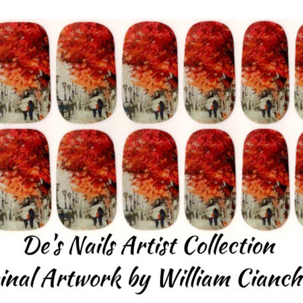 Autumn Stroll - De’s Nails Artist Line PHA Fundraiser Premium Nail Polish Wraps