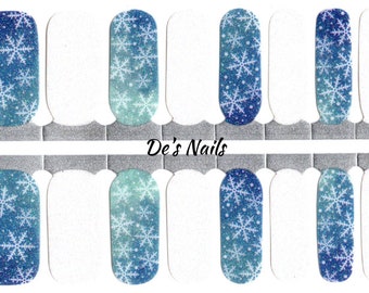 Let It Snow! Nail Polish Wraps