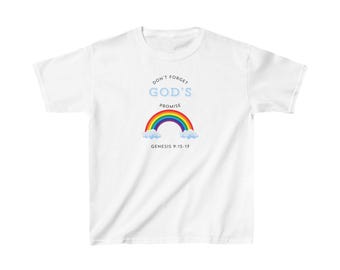 God's Promise Rainbow Kids Tee - Christian T-Shirt