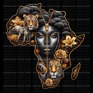 African Clipart | Ethnic Illustration | Digital Download | African Art | Customizable Clip Art | Cultural Clipart | African Heritage