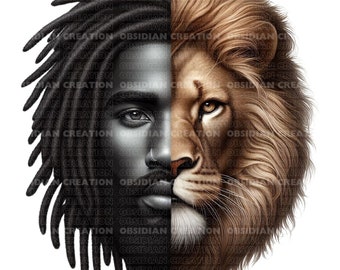 Black Man Clipart | African American Man Illustration | Digital Download | Printable Art |  Melanin | Black Magic | Black Man With Dreadlock