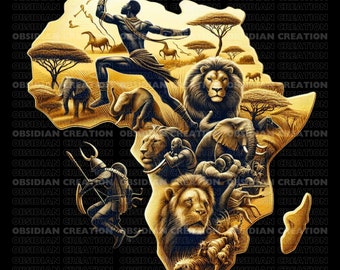Afrikanische Clipart | Ethnische Illustration | Digitaler Download | Afrikanische Kunst | Anpassbare Clip Art | Kulturelle Clipart | Afrikanisches Erbe