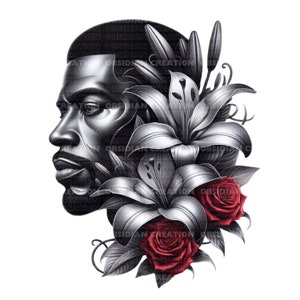 Clipart homme noir | Illustration de l'homme afro-américain | Téléchargement numérique | Art imprimable | Mélanine | Magie noire | Homme noir fort