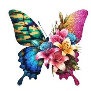 Vibrant Colorful Butterfly PNG | High-Quality Transparent Image for Print & Digital Use