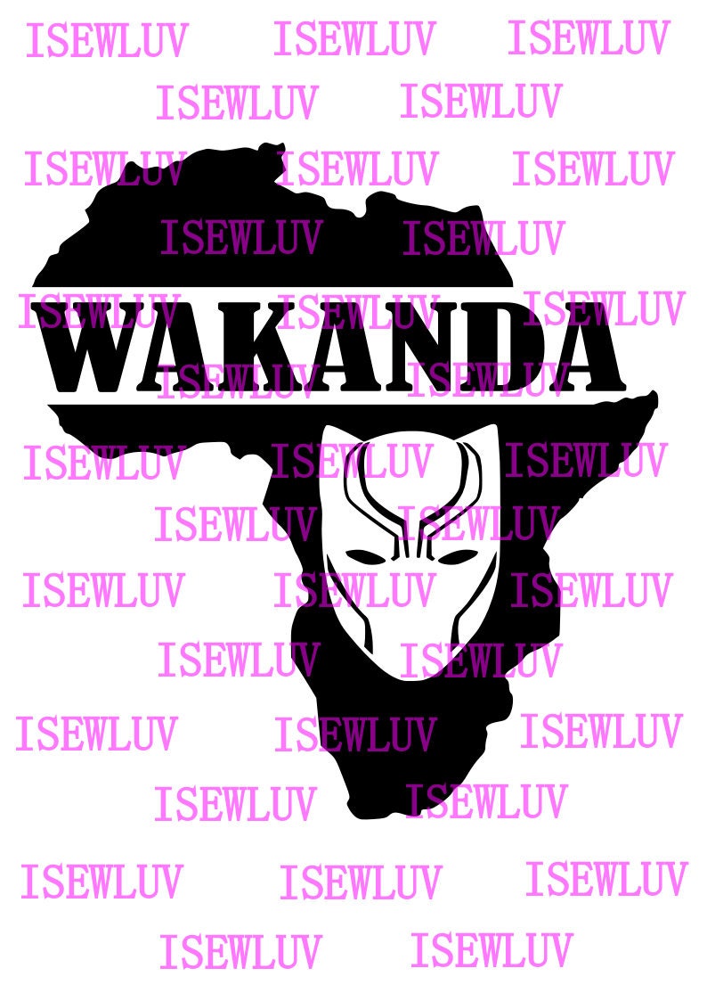 Download Wakanda African Black Panther SVG File | Etsy