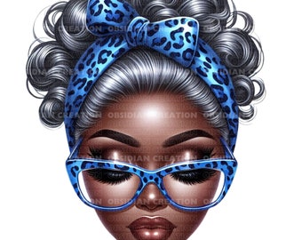 Afro Messy Bun PNG Image | Granny Messy Bun | Sunflower for Women | SunflowerDigital Art | Messy Bun Png | Black Woman Png | Gray Hair