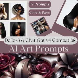 Lifelike Elegance: DALL-E 3 Lace Front Wig Mannequin Images | AI Prompt Chatgpt 4  | DALLE-3 | Realistic mannequin Prompts | Dall-e