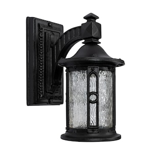 Antique Lighting | Large Outdoor Cast Iron Porch Wall Sconce by Herwig Exterior Period Fixture Arts & Crafts Tudor Mission Circa 1910-1920