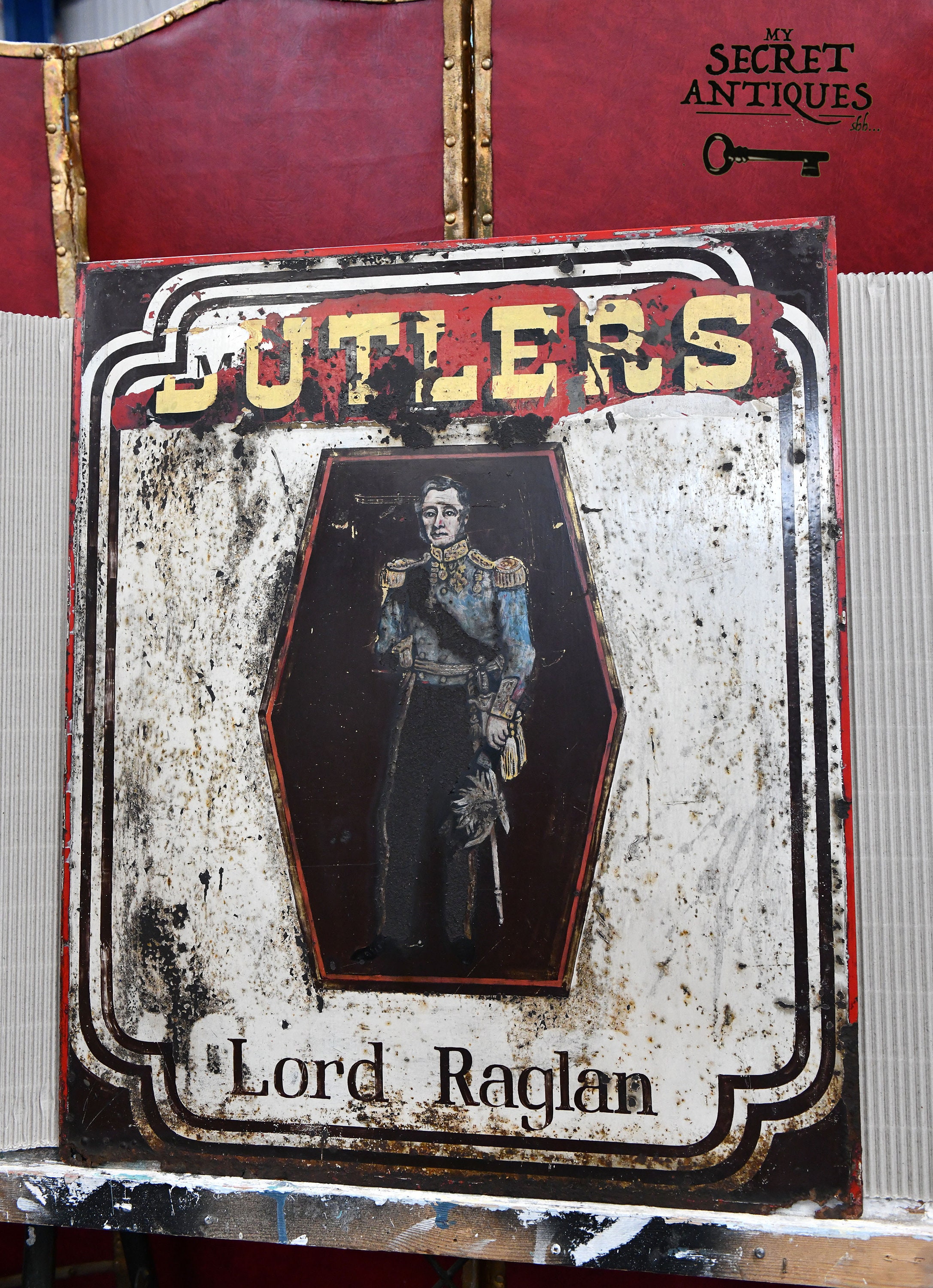 Vintage metal advertising sign Etsy