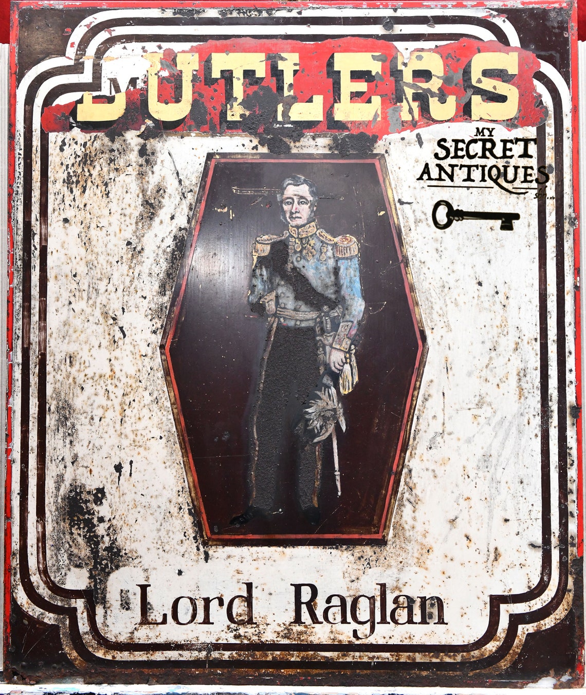 Vintage metal advertising sign Etsy