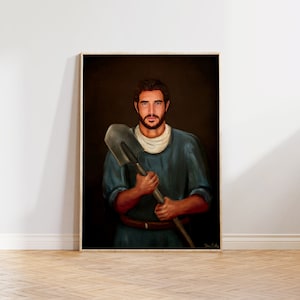 Saint Isidore Painting | St. Isidore | Artwork | Wall Decor | Printable Art | Religious | Christian | Catholic | Digital Download