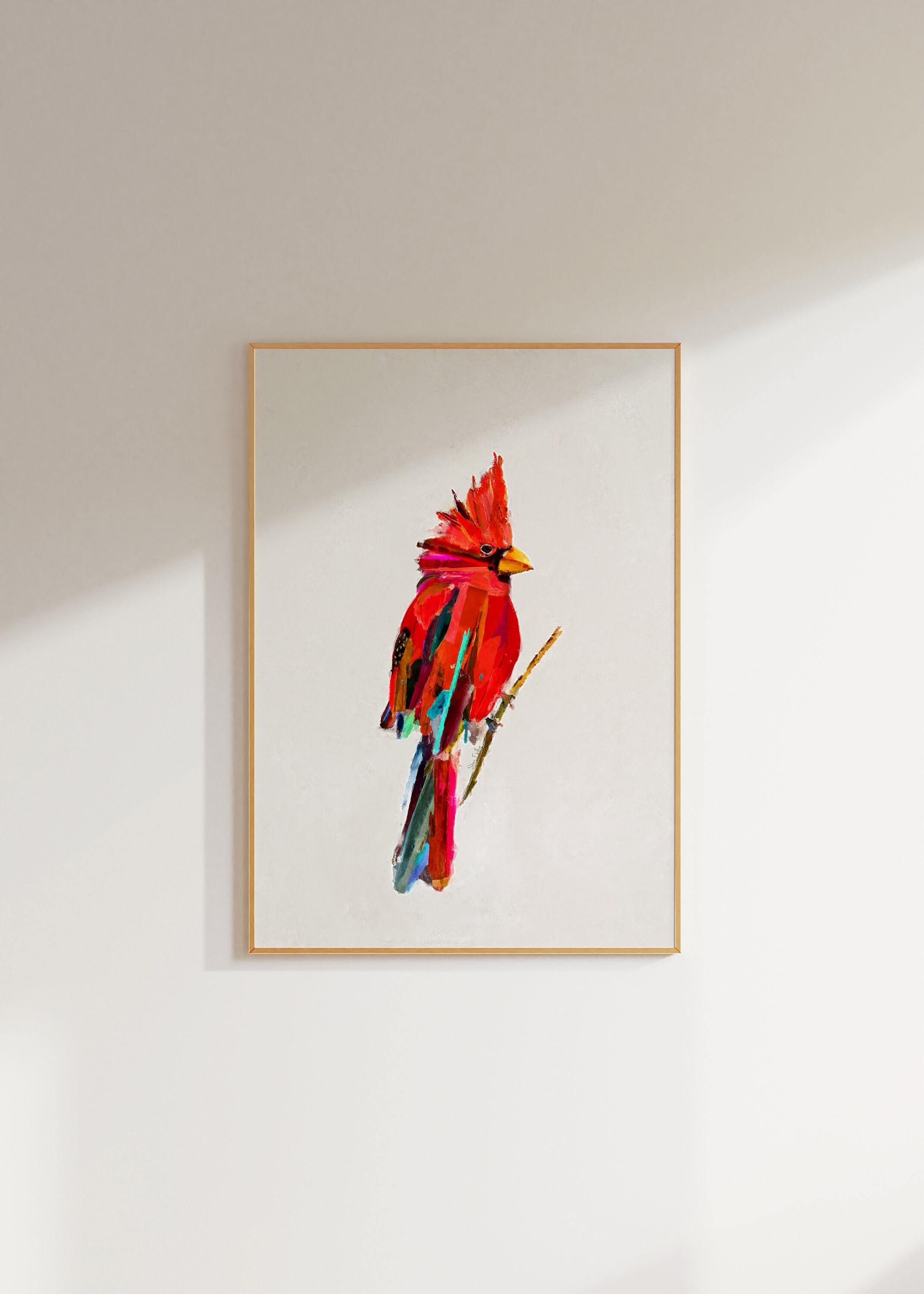 Cardinal Painting | Artwork | Digital Download | Printable Art ...