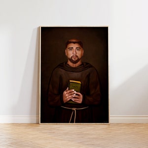 Saint Anthony Painting | St. Anthony | Religious Painting | Christian Artwork | Digital Download | Printable Art | Wall Art | Digital Print