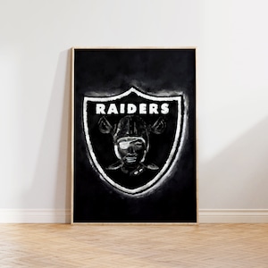 Raiders Painting | Las Vegas Raiders | Artwork | Digital Download | Printable Art | Wall Art | Digital Print | Football | Las Vegas