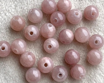 Vintage Rose - Natural Stone Beads - 6mm - 15 PCS