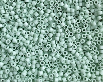 Miyuki Beads 11/0 - Delica's Opaque Matte Light Mint Green - DB-1516 - ca. 2mm