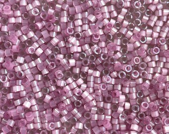 Miyuki Beads 11/0 - Delica's - Silk Satin Dyed Orchid Silk Rose - DB-1806 - 2mm