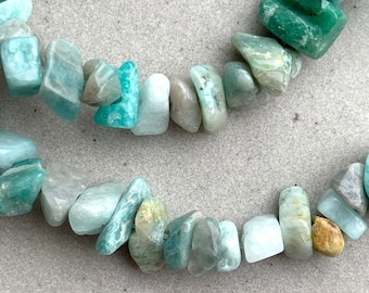 Amazonite chip stone beads - Beads for jewelry making