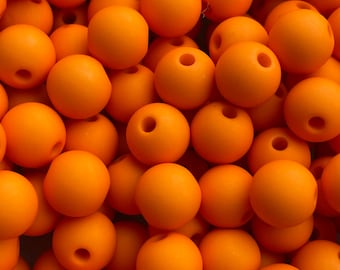 8mm Acrylic Beads  - Orange Peel - 100 pcs