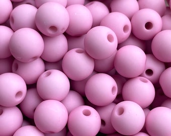 8mm Acrylic Beads  - Sorbet Pink - 100 pcs